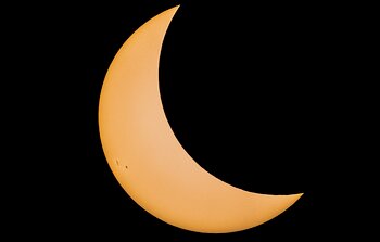 Partial Solar Eclipse Seen From Wyoming in 2017