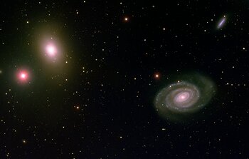 Elliptical Galaxy NGC 5363 and Spiral Galaxy NGC 5364